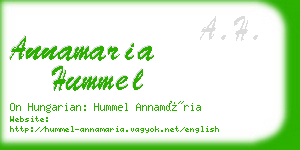 annamaria hummel business card